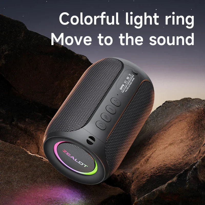 Bluetooth Speaker With Waterproof (Black)
