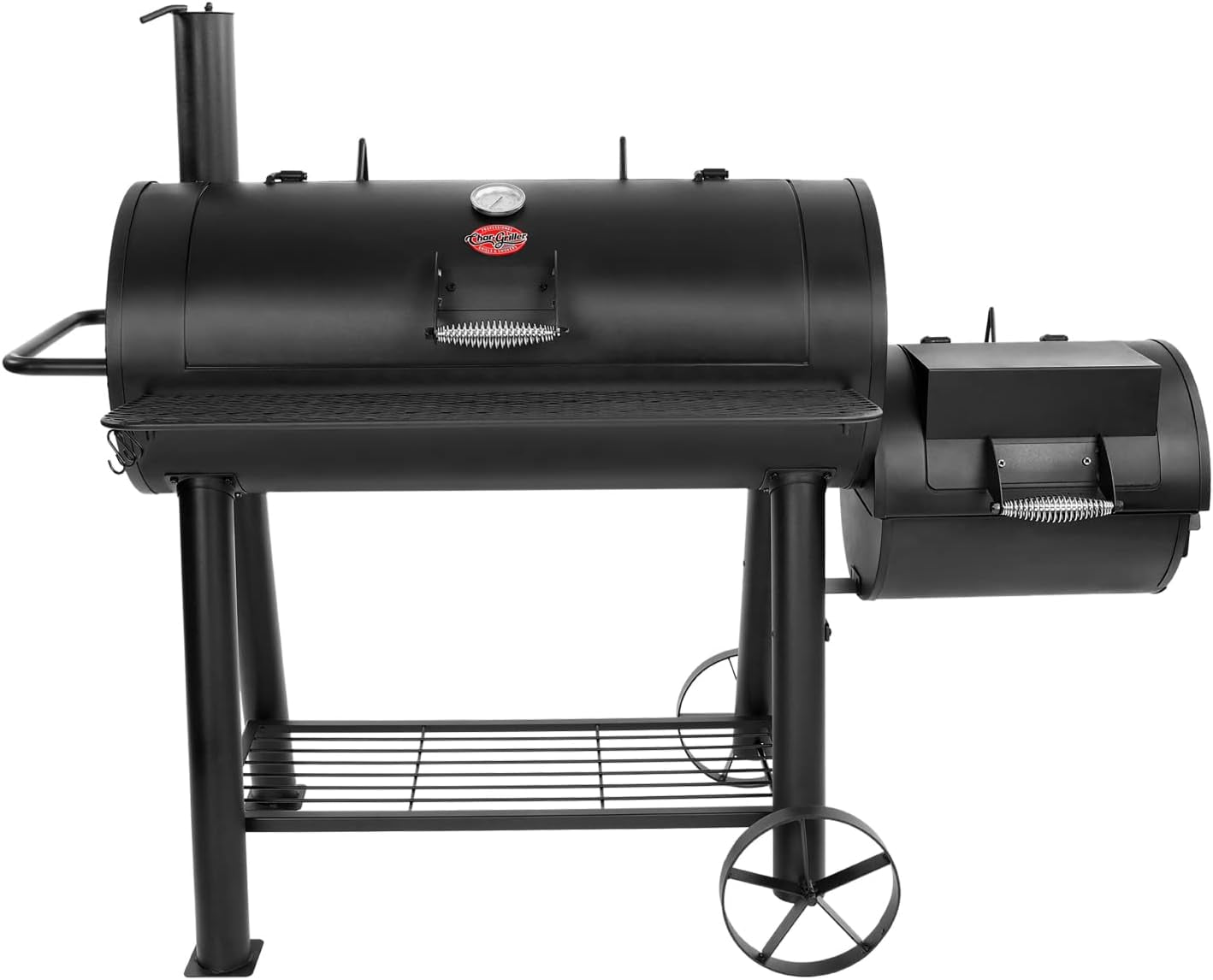 CompetitionPro HeavyDuty Barrel Grill Offset Smoker Black-0
