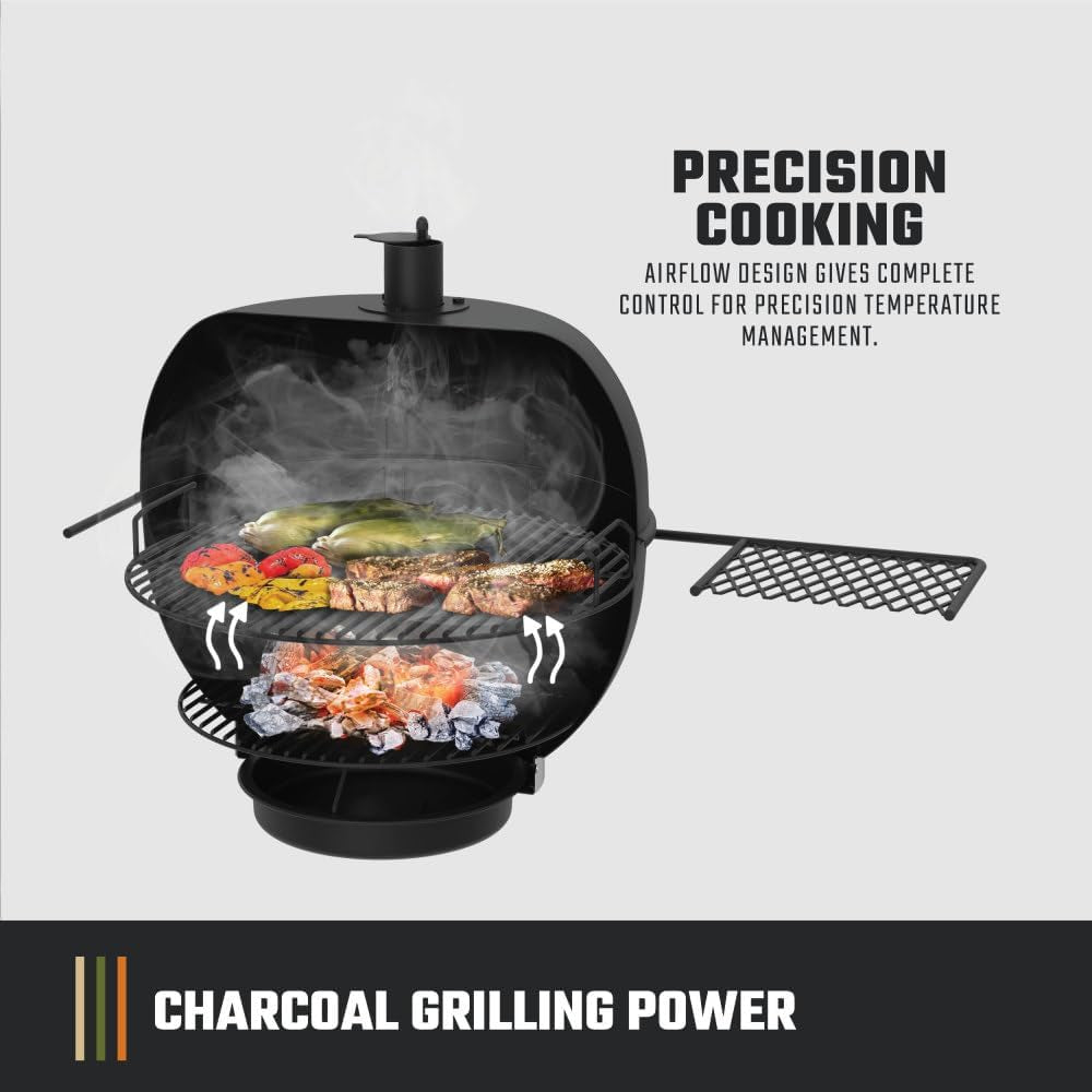 Kettle Charcoal Grill 21 Inch Black IndustrialStrength-3
