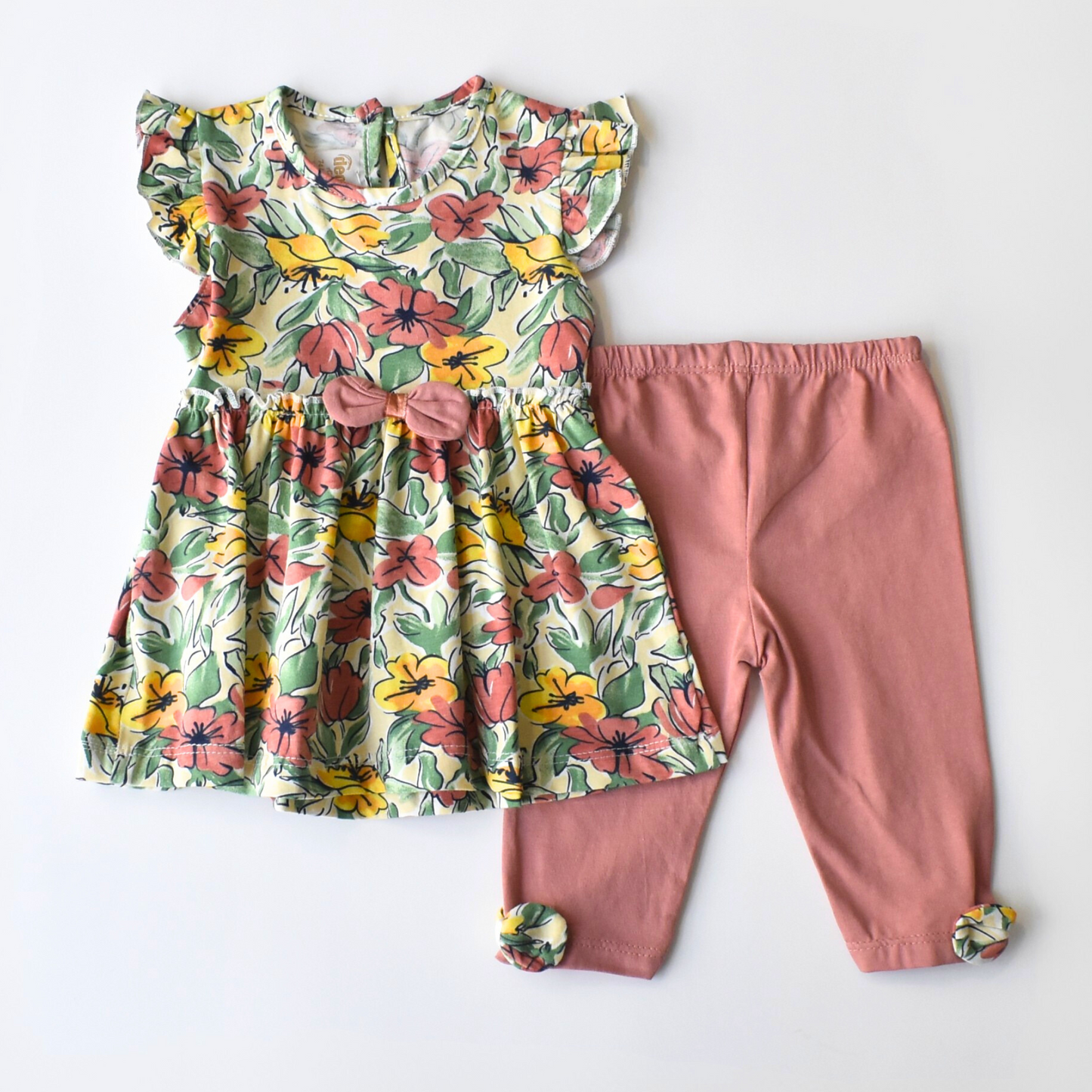 Wildflower Heart Girls Casual Set