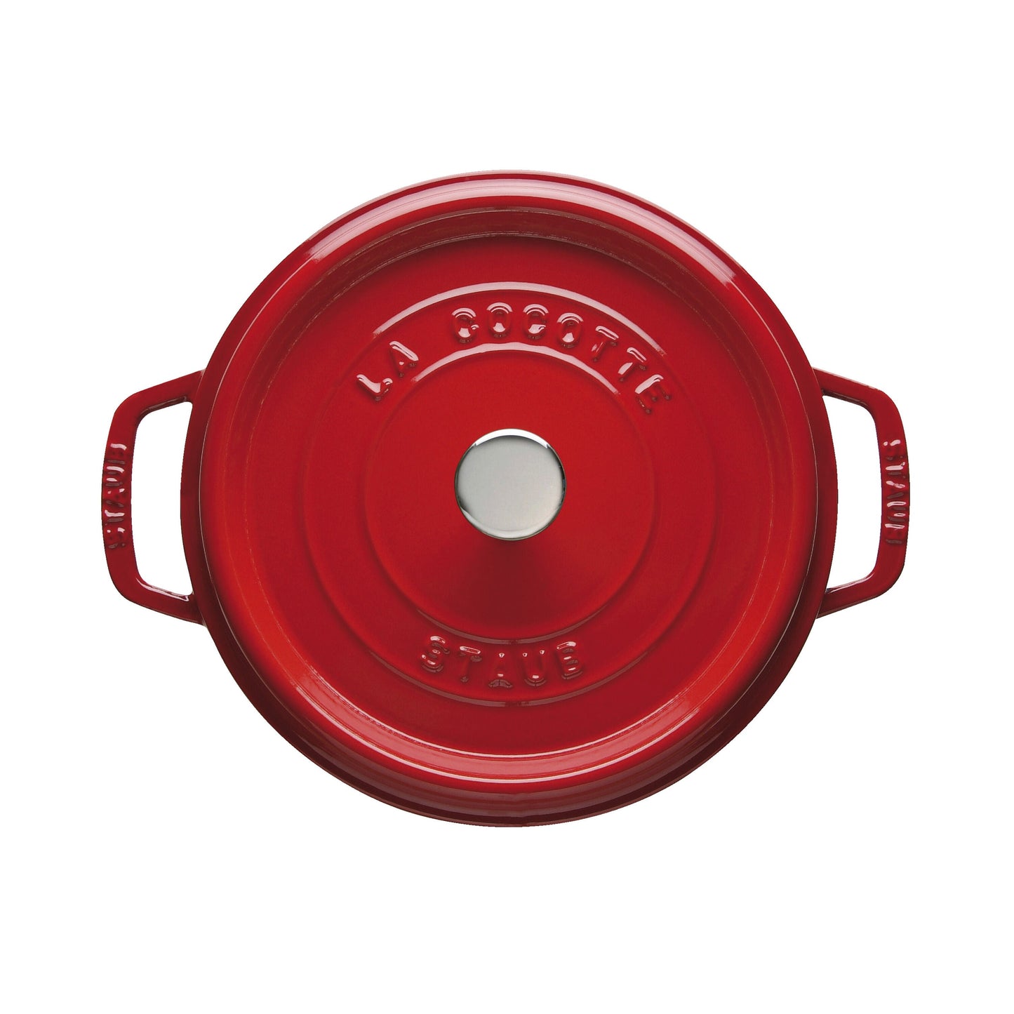 STAUB La Cocotte 6.75 L Cast Iron Round Cocotte, Cherry-2