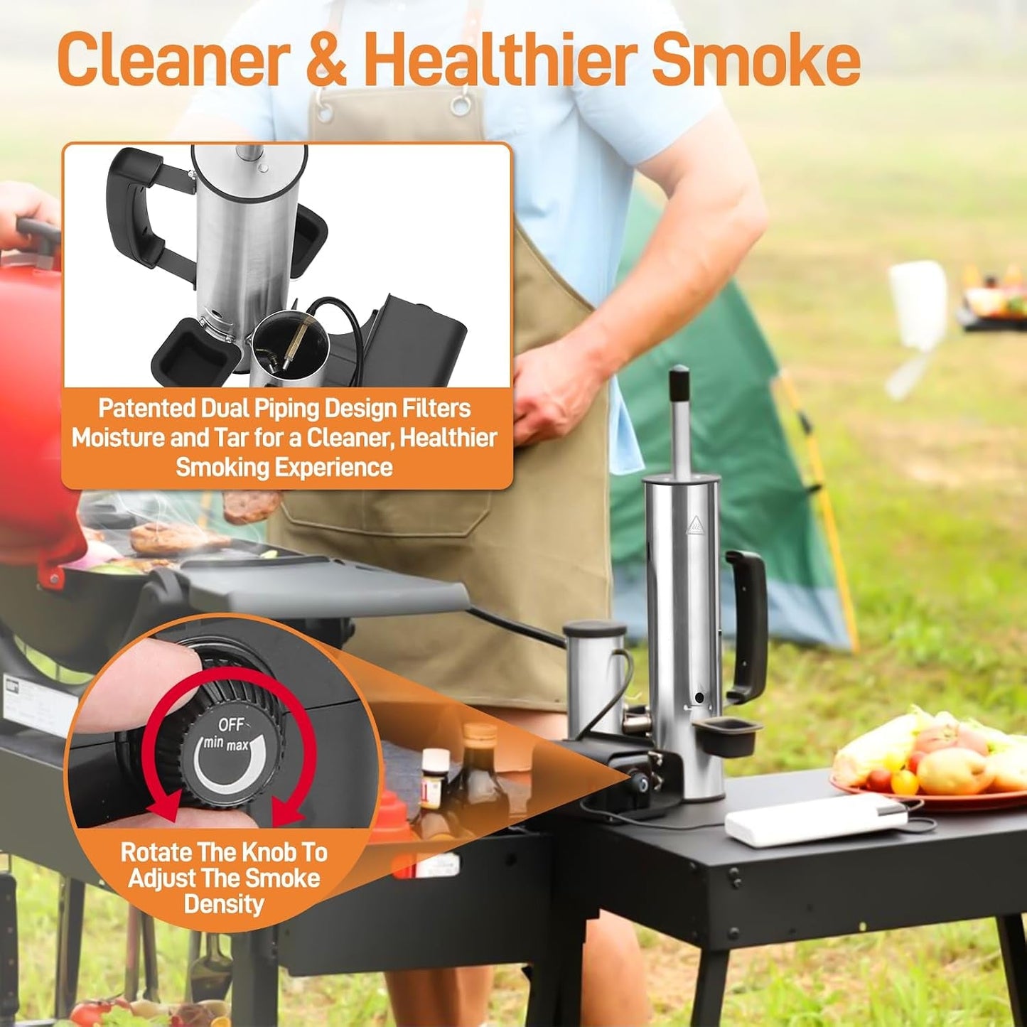 Portable Pellet Smoke Generator With Adjustable Control-1
