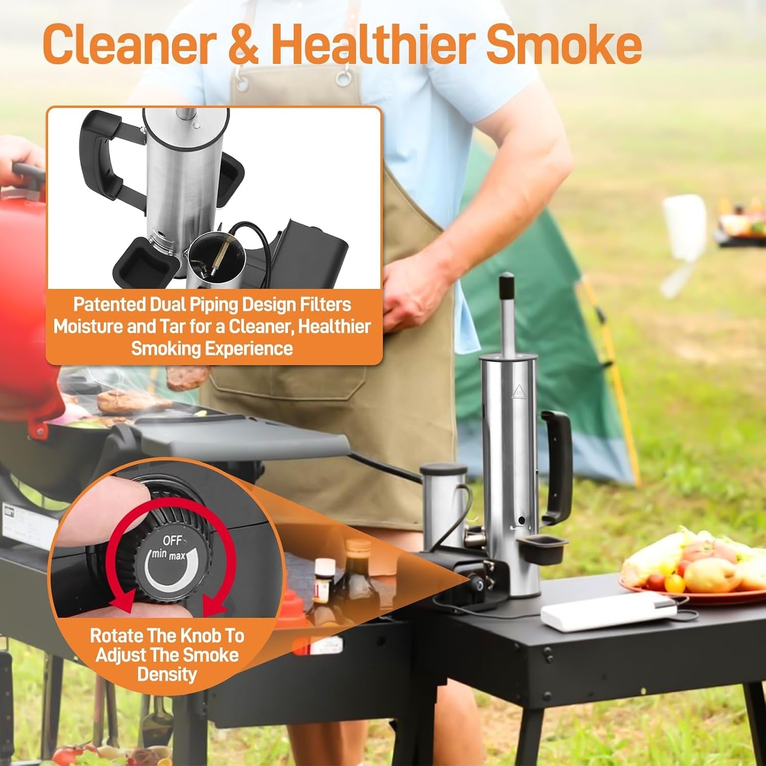 Portable Pellet Smoke Generator With Adjustable Control-1