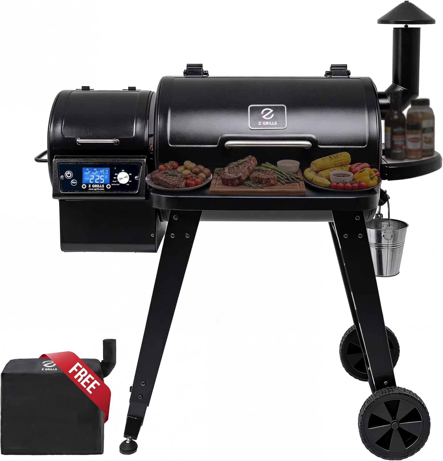 Wood Pellet Grill With PID V3.0 CookingArea459SqIn-0