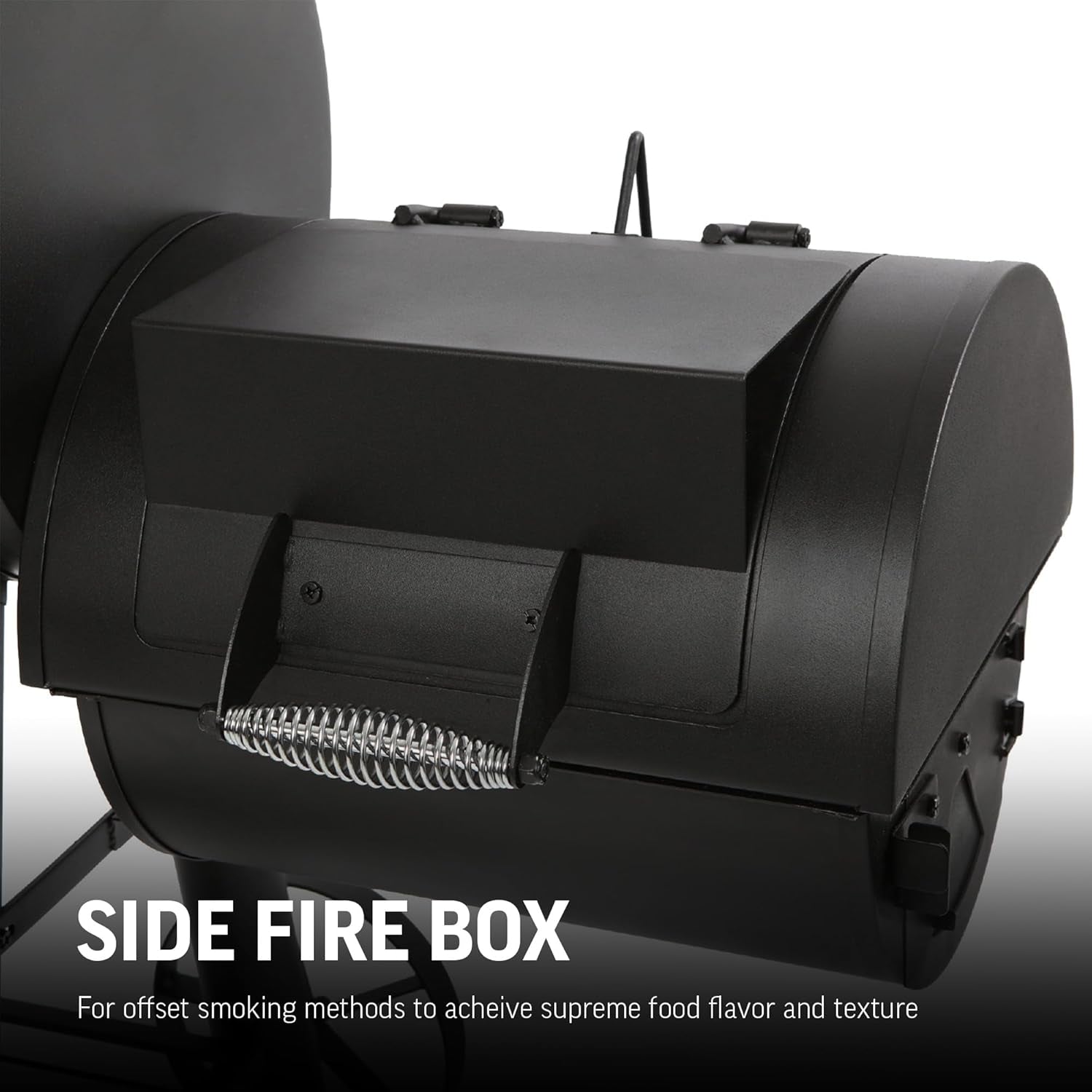 CompetitionPro HeavyDuty Barrel Grill Offset Smoker Black-2