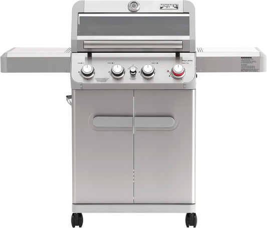 4 Burner Propane Gas Grill Stainless OutdoorPatioArea-0