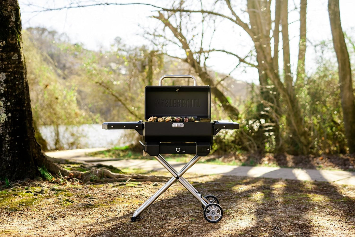 Portable Charcoal Grill Smoker With Analog Control-3