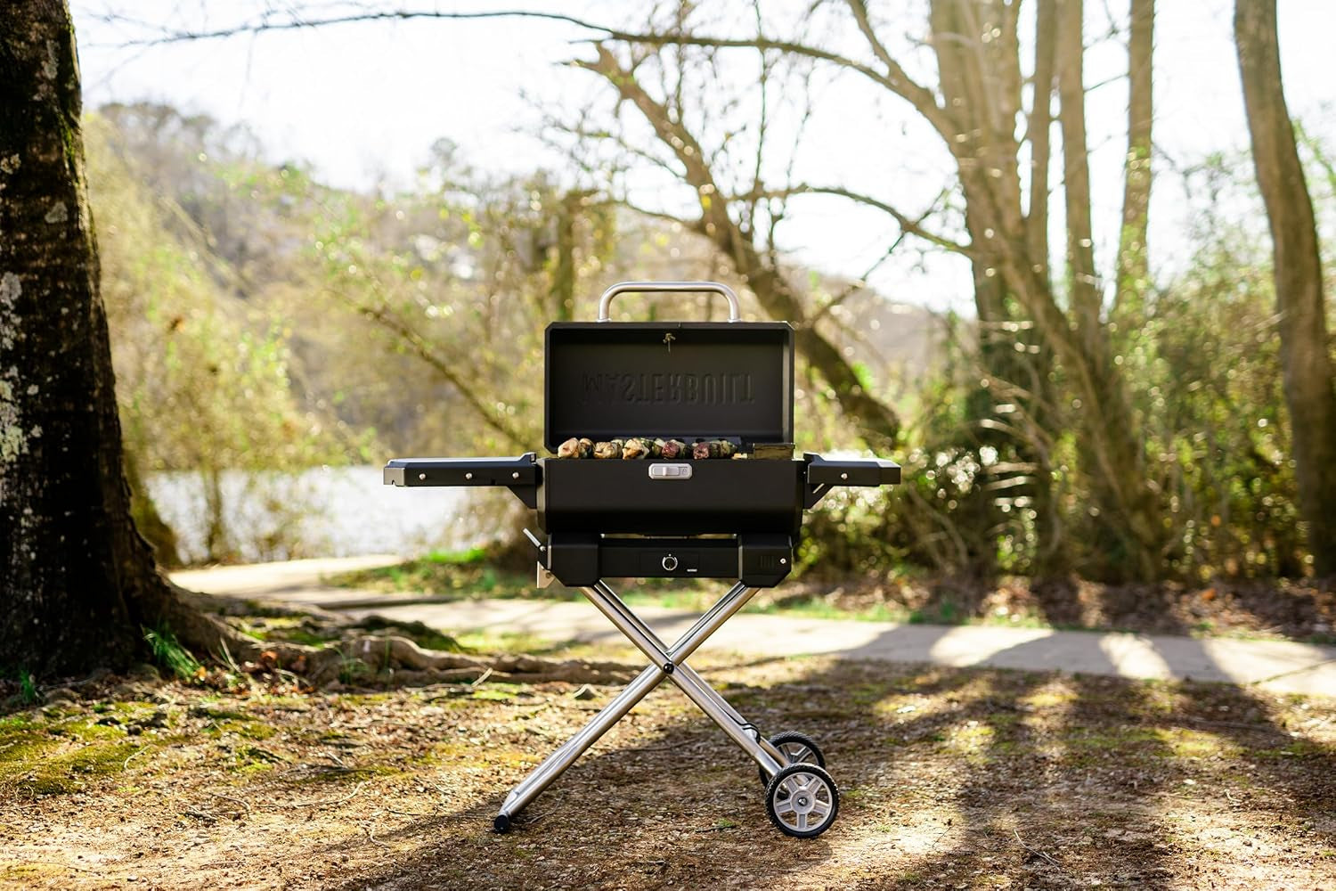 Portable Charcoal Grill Smoker With Analog Control-3