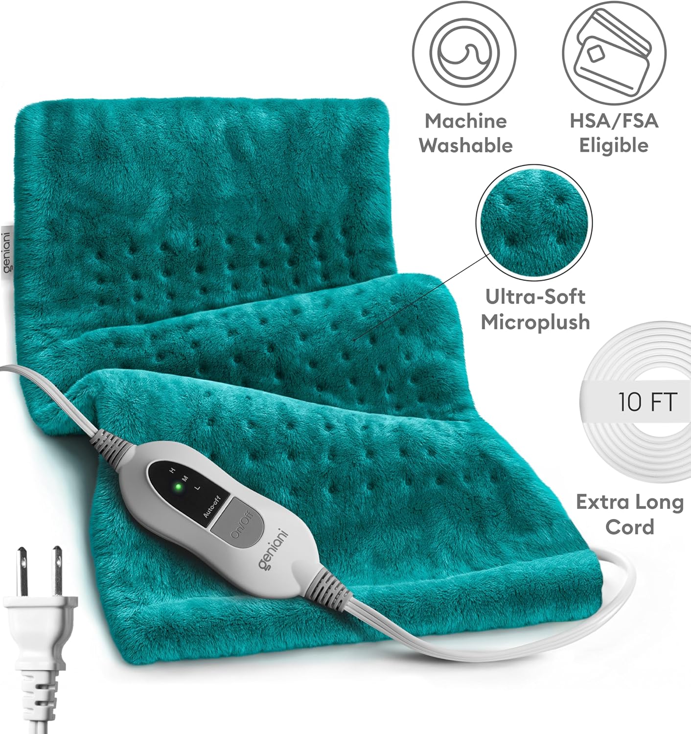 Heating Pad XL, Viridian Green-1
