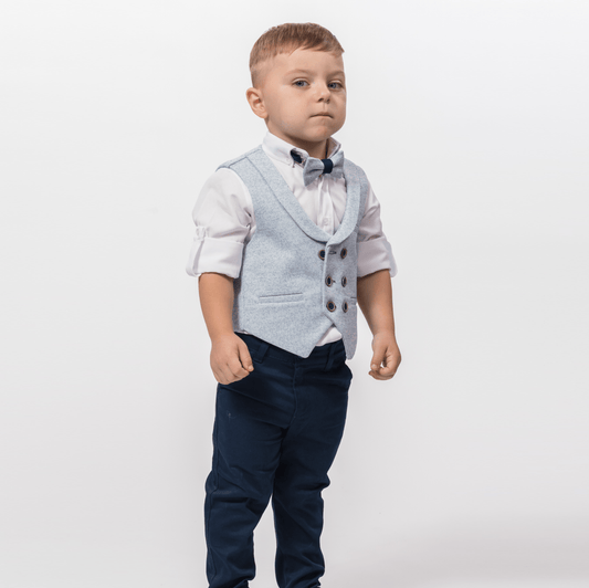 Macho Blue Formal Boys Suit