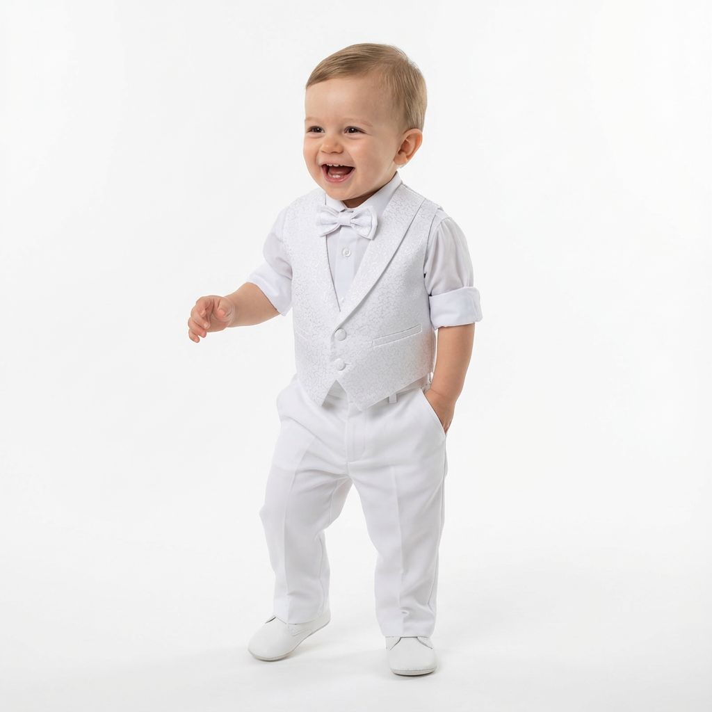 Archie's Penguin Tail Vest Set-1