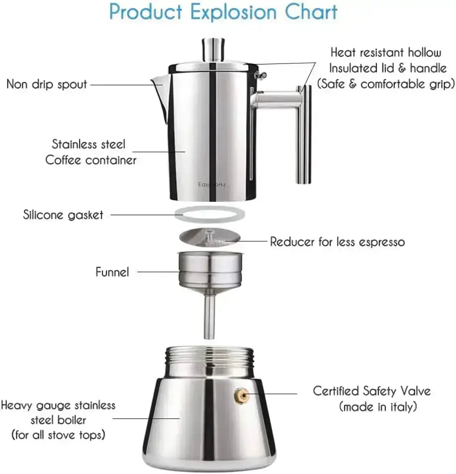Steel Induction Moka Pot-4