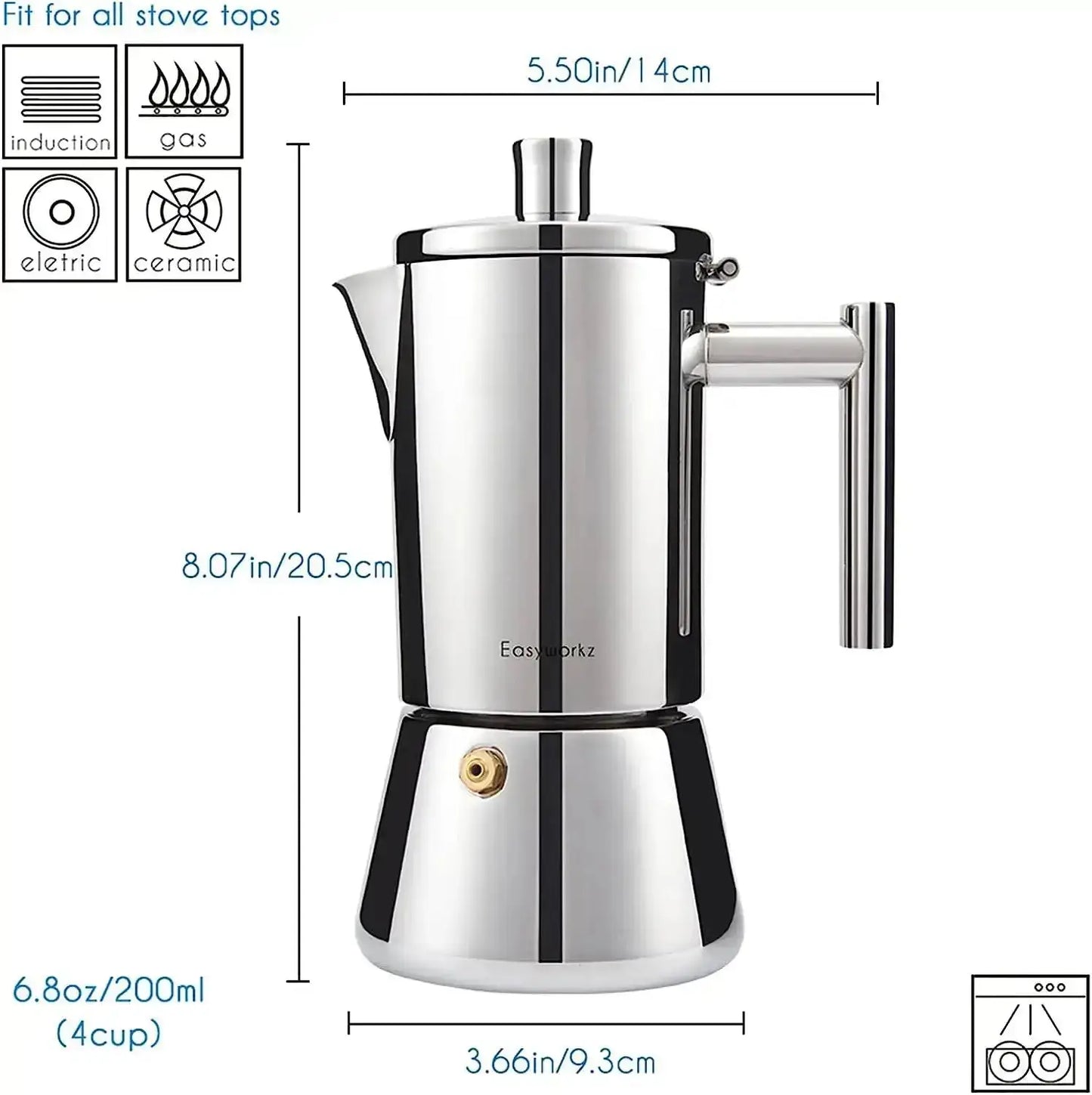 Steel Induction Moka Pot-3