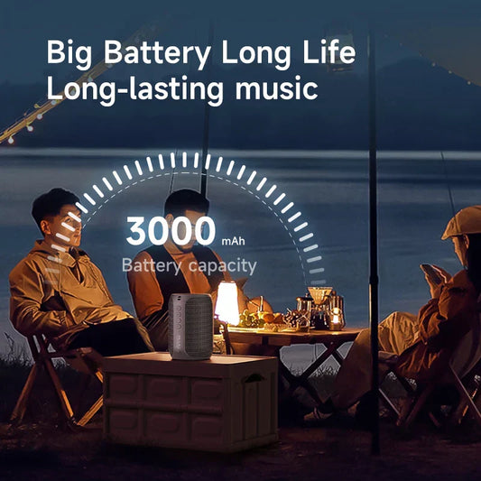 Bluetooth Speaker With Waterproof (Black)