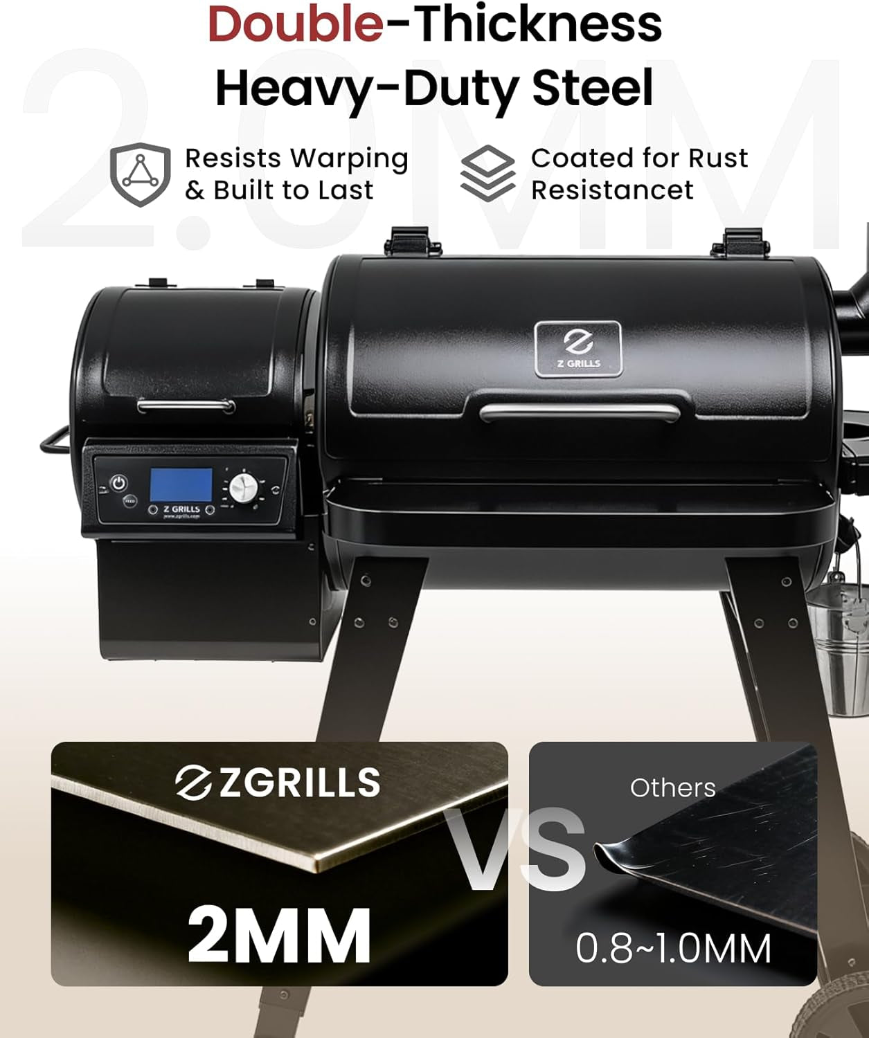 Wood Pellet Grill With PID V3.0 CookingArea459SqIn-1