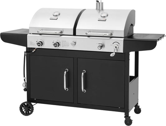 ZH3002N Dual Fuel Grill Propane Charcoal OutdoorPatio-0