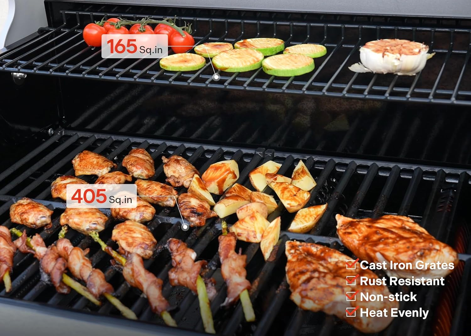 4 Burner Propane Gas Grill Stainless OutdoorPatioArea-4
