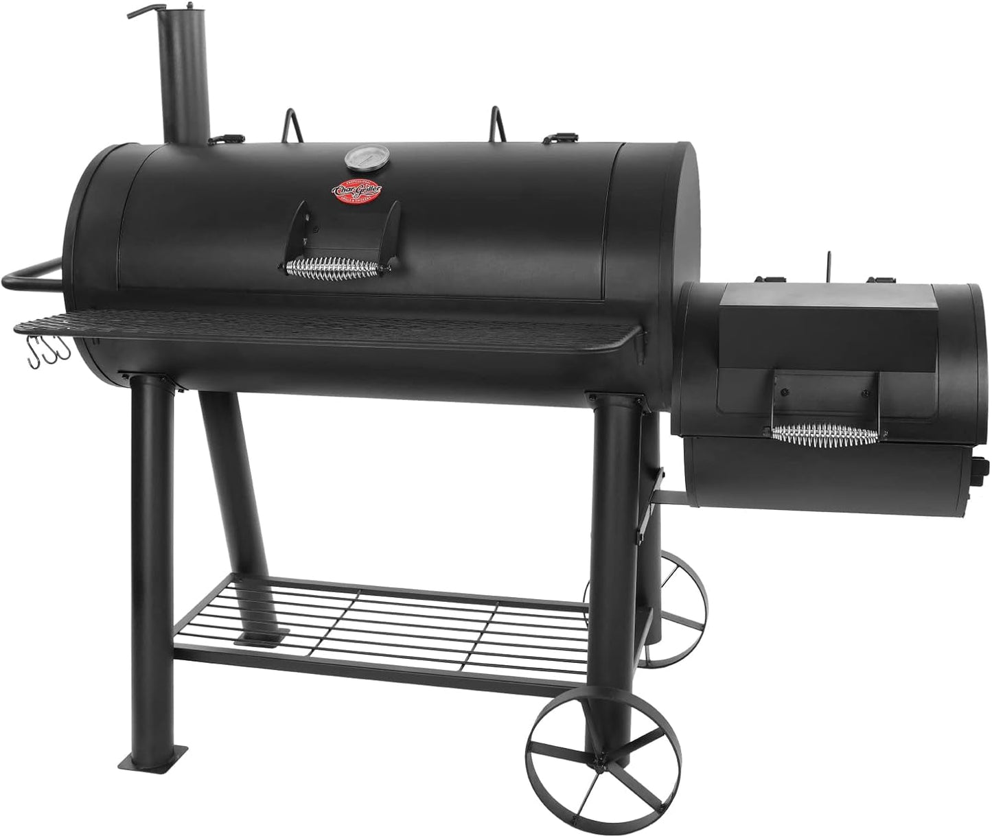 CompetitionPro HeavyDuty Barrel Grill Offset Smoker Black-1