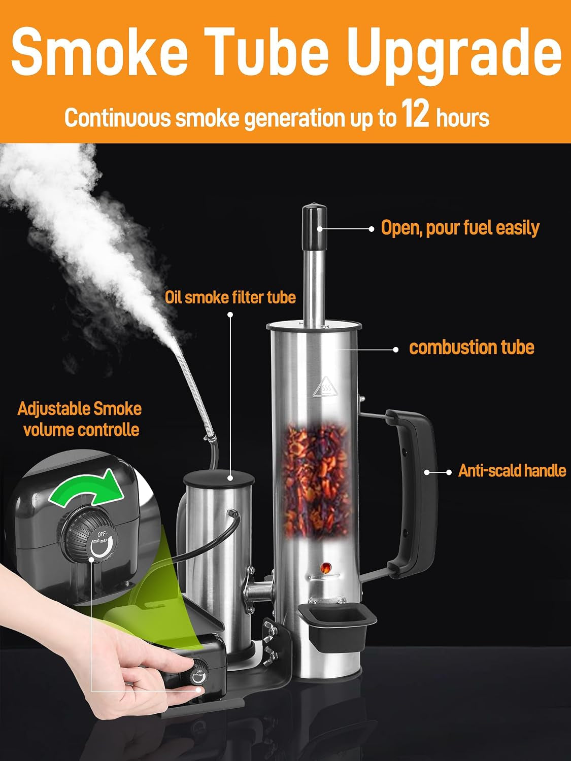 Portable Cordless Cold Smoke Generator Tube Upgrade-4
